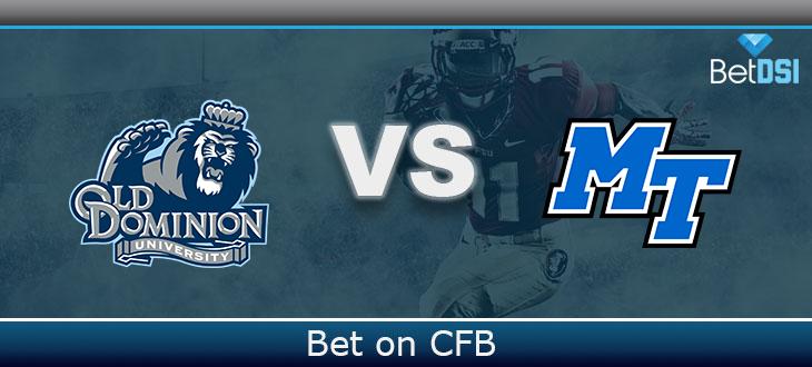 College Football Free Ats Pick Old Dominion Monarchs Vs Middle